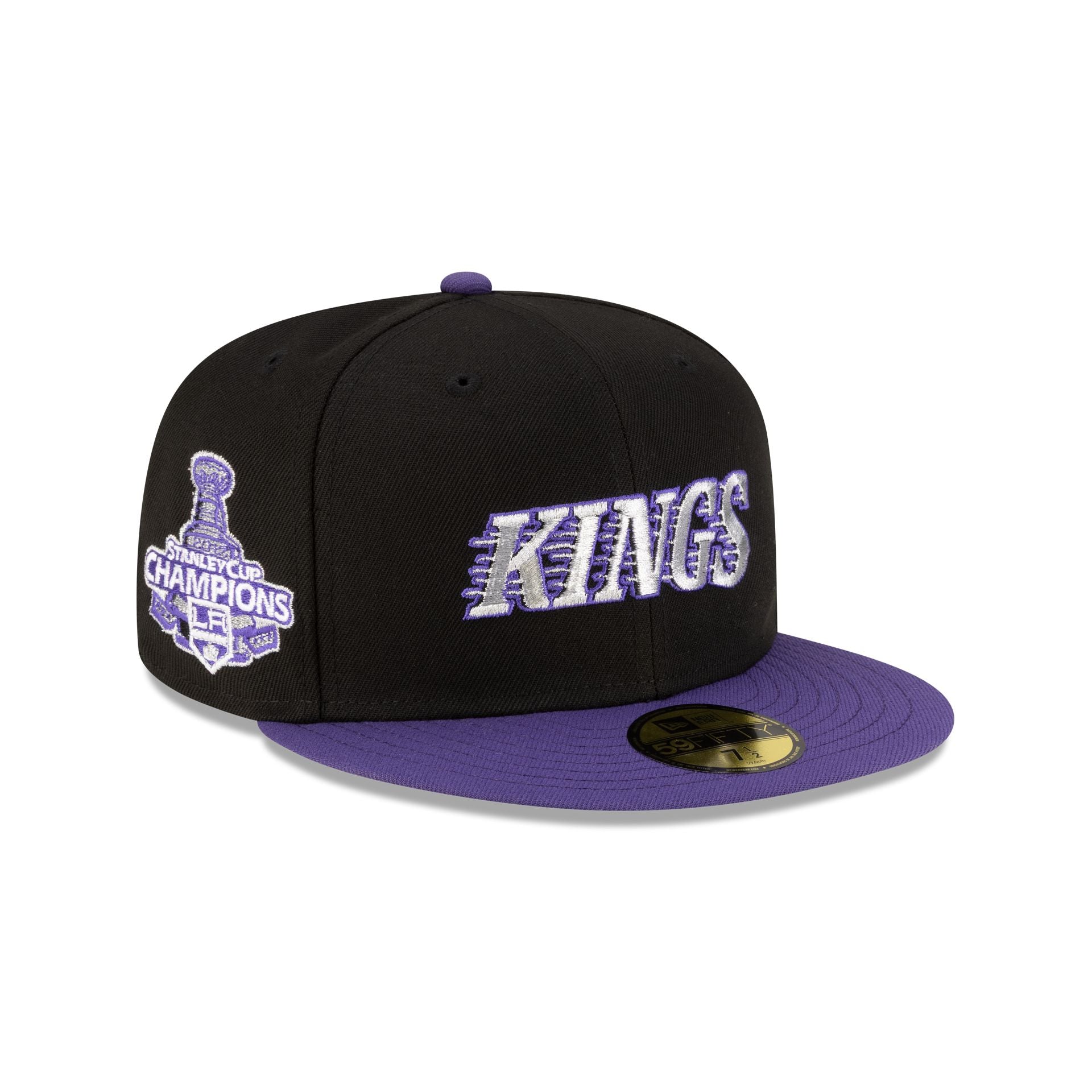 Los Angeles Kings Wordmark Black 59FIFTY Fitted Hat