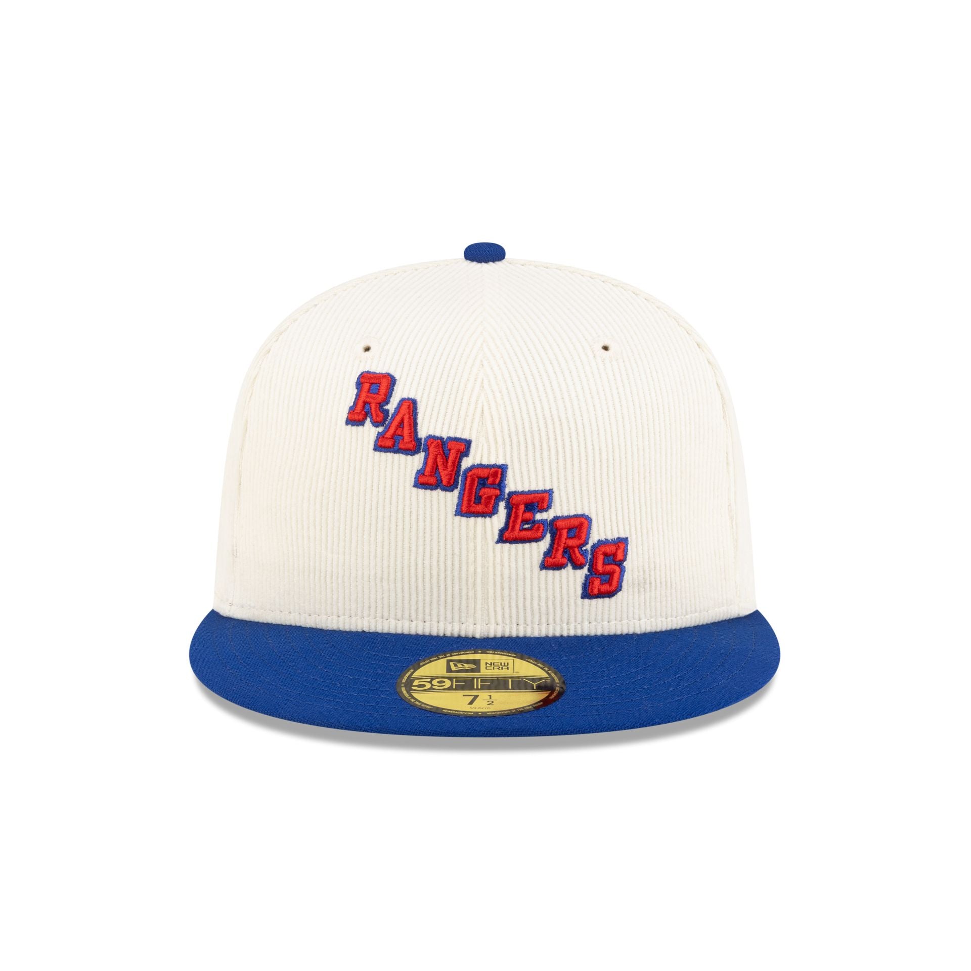 New York Rangers 100th Anniversary Chrome Corduroy 59FIFTY Fitted Hat