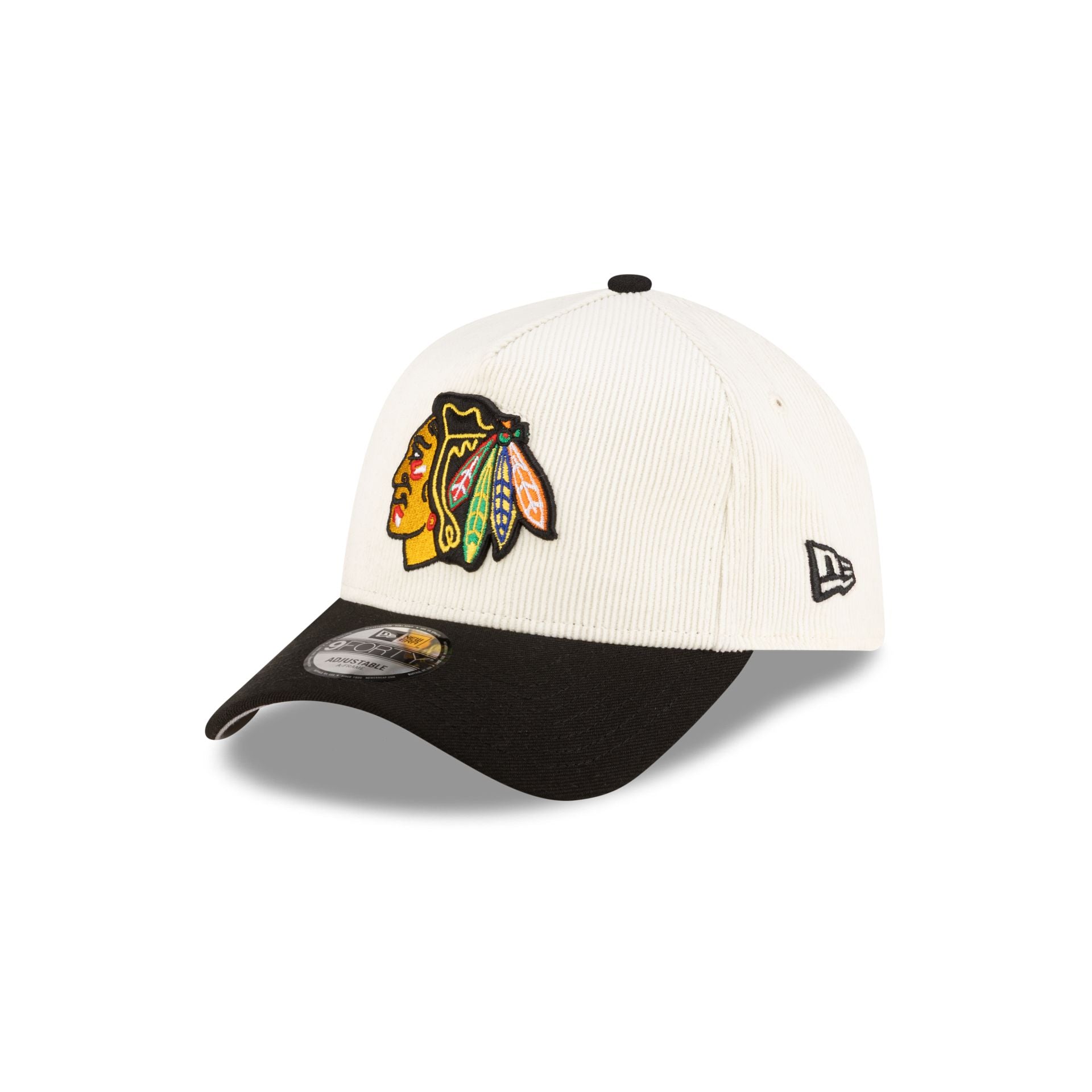 Chicago Blackhawks 100th Anniversary Chrome Corduroy 9FORTY A-Frame Snapback Hat