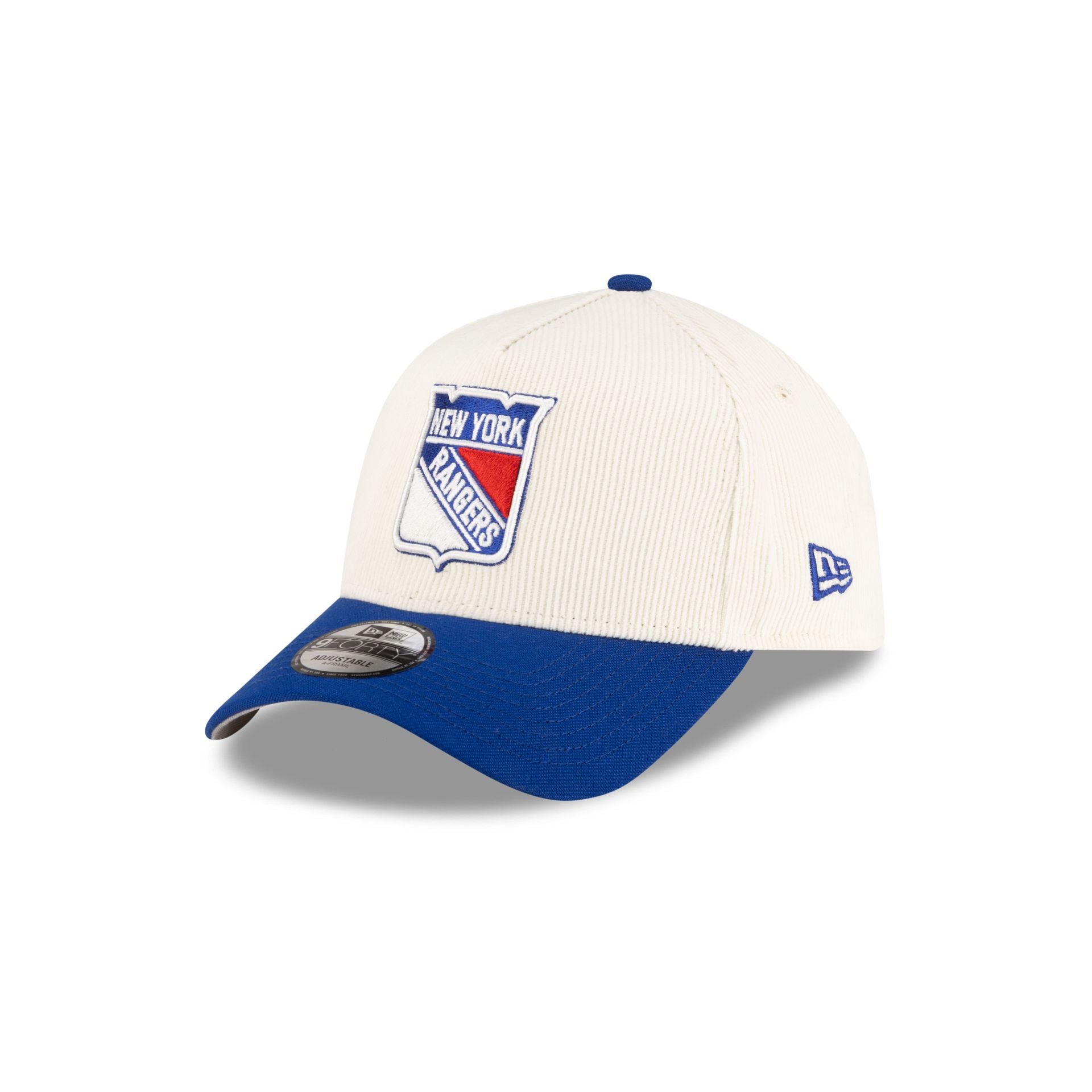 New York Rangers 100th Anniversary Chrome Corduroy 9FORTY A-Frame Snapback Hat