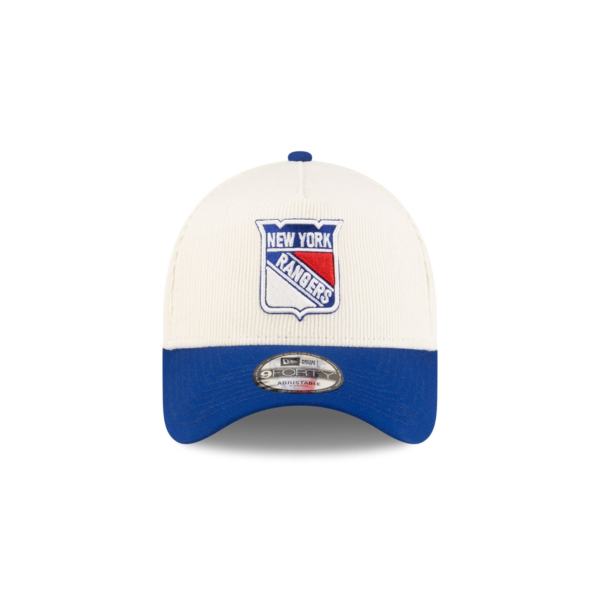 New York Rangers 100th Anniversary Chrome Corduroy 9FORTY A-Frame Snapback Hat