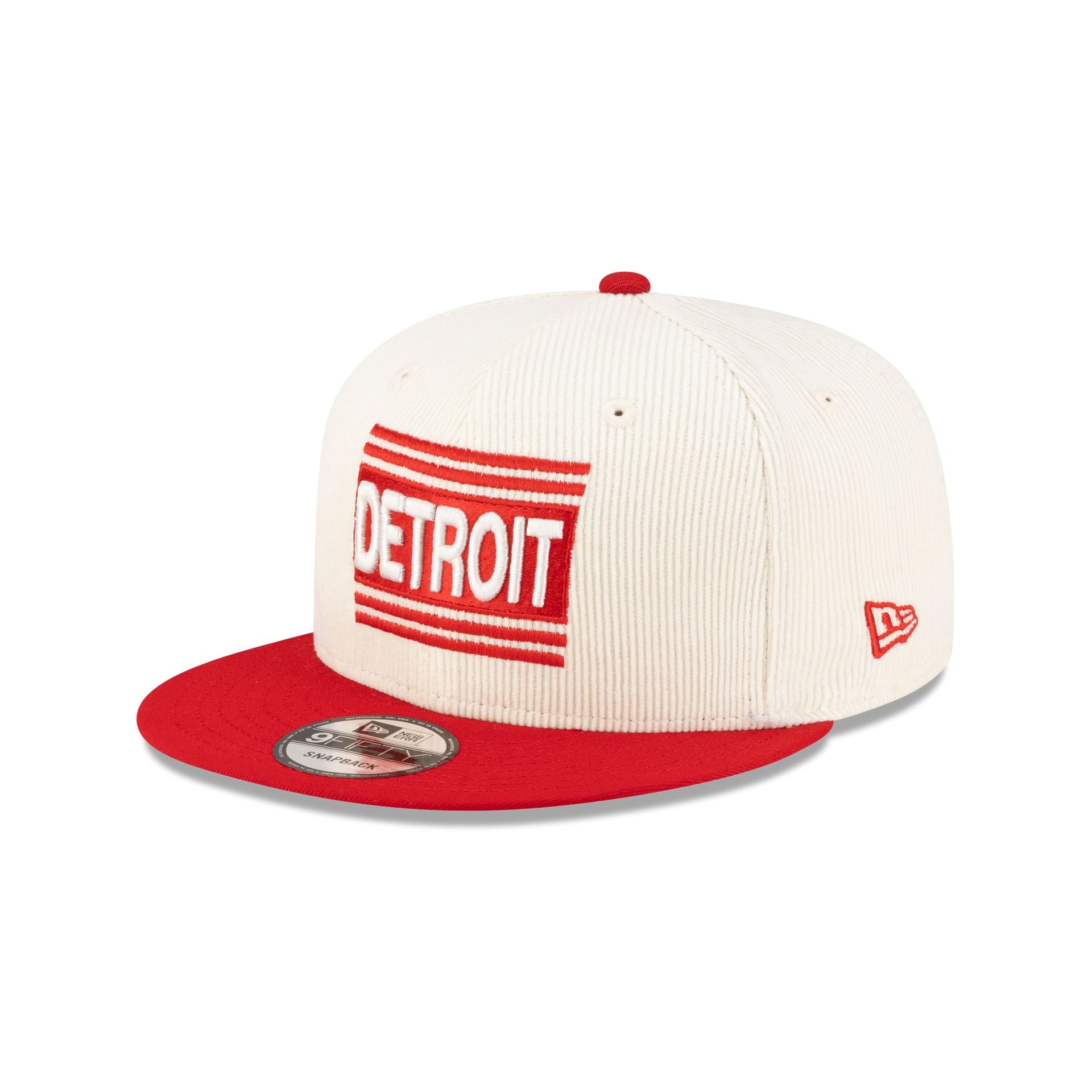 Detroit Red Wings 100th Anniversary Chrome Corduroy 9FIFTY Snapback Hat