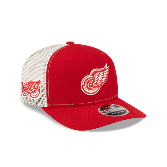 Detroit Red Wings 100th Anniversary 9SEVENTY Trucker Hat - New Era Cap