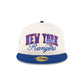 New York Rangers Arch Script 59FIFTY Fitted Hat