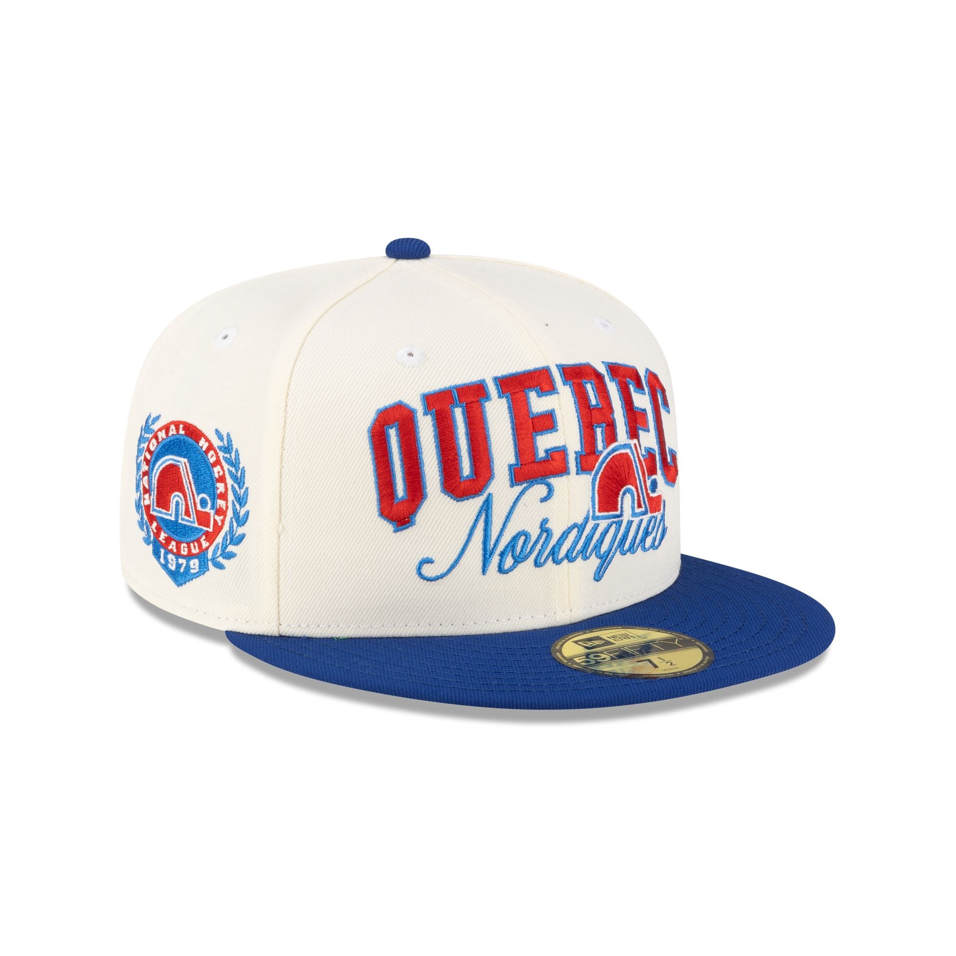 Quebec Nordiques Arch Script 59FIFTY Fitted Hat
