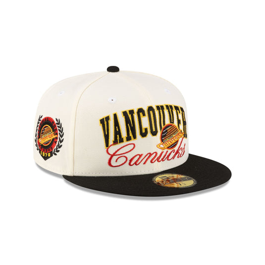 Vancouver Canucks Arch Script 59FIFTY Fitted Hat - New Era Cap