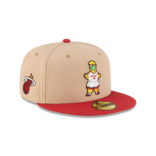 Miami Heat Mascot Camel 59FIFTY Fitted Hat - New Era Cap