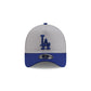 Los Angeles Dodgers 2025 World Series Champions Flag Sidepatch Gray 9FORTY A-Frame Snapback Hat