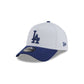 Los Angeles Dodgers 2025 World Series Champions Trophy Sidepatch White 9FORTY A-Frame Snapback Hat