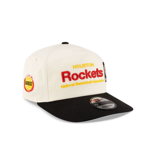 Houston Rockets 1972-1995 Hardwood Classics Sign Stack Chrome White 19TWENTY Adjustable Hat - New Era Cap