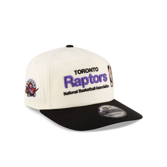 Toronto Raptors 1995-2008 Hardwood Classics Sign Stack Chrome White 19TWENTY Adjustable Hat - New Era Cap