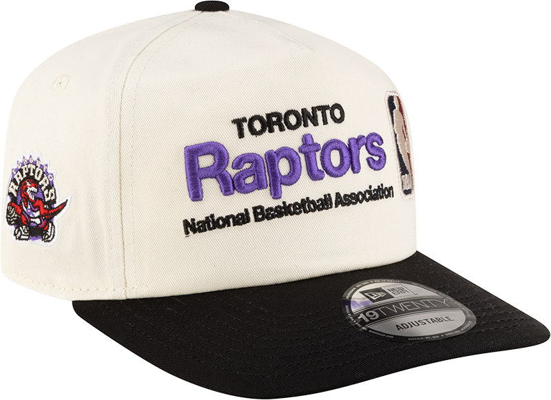 Toronto Raptors 1995-2008 Hardwood Classics Sign Stack Chrome White 19TWENTY Adjustable Hat