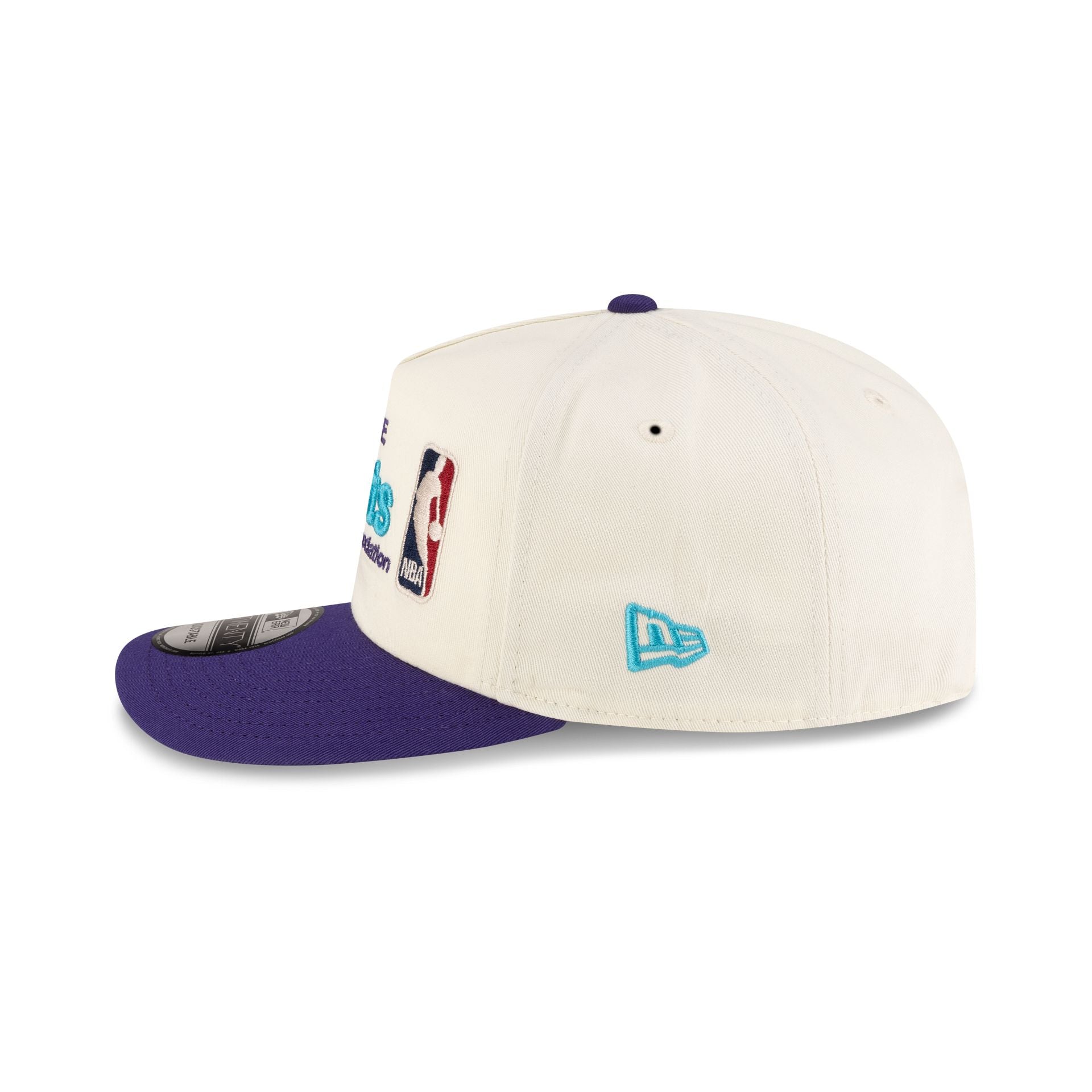 Charlotte Hornets 1988-2002 Hardwood Classics Sign Stack Chrome White 19TWENTY Adjustable Hat