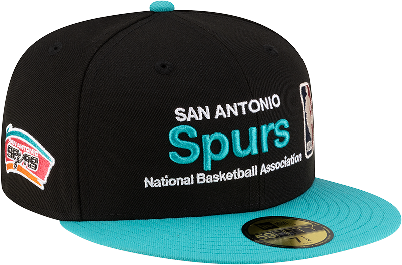 San Antonio Spurs 1989-2002 Hardwood Classics Sign Stack 59FIFTY Fitted Hat