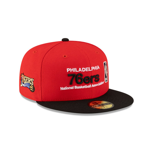 Philadelphia 76ers 1997-2009 Hardwood Classics Sign Stack 59FIFTY Fitted Hat - New Era Cap