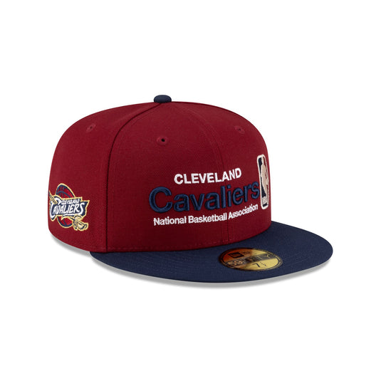 Cleveland Cavaliers 2010-2017 Hardwood Classics Sign Stack 59FIFTY Fitted Hat - New Era Cap