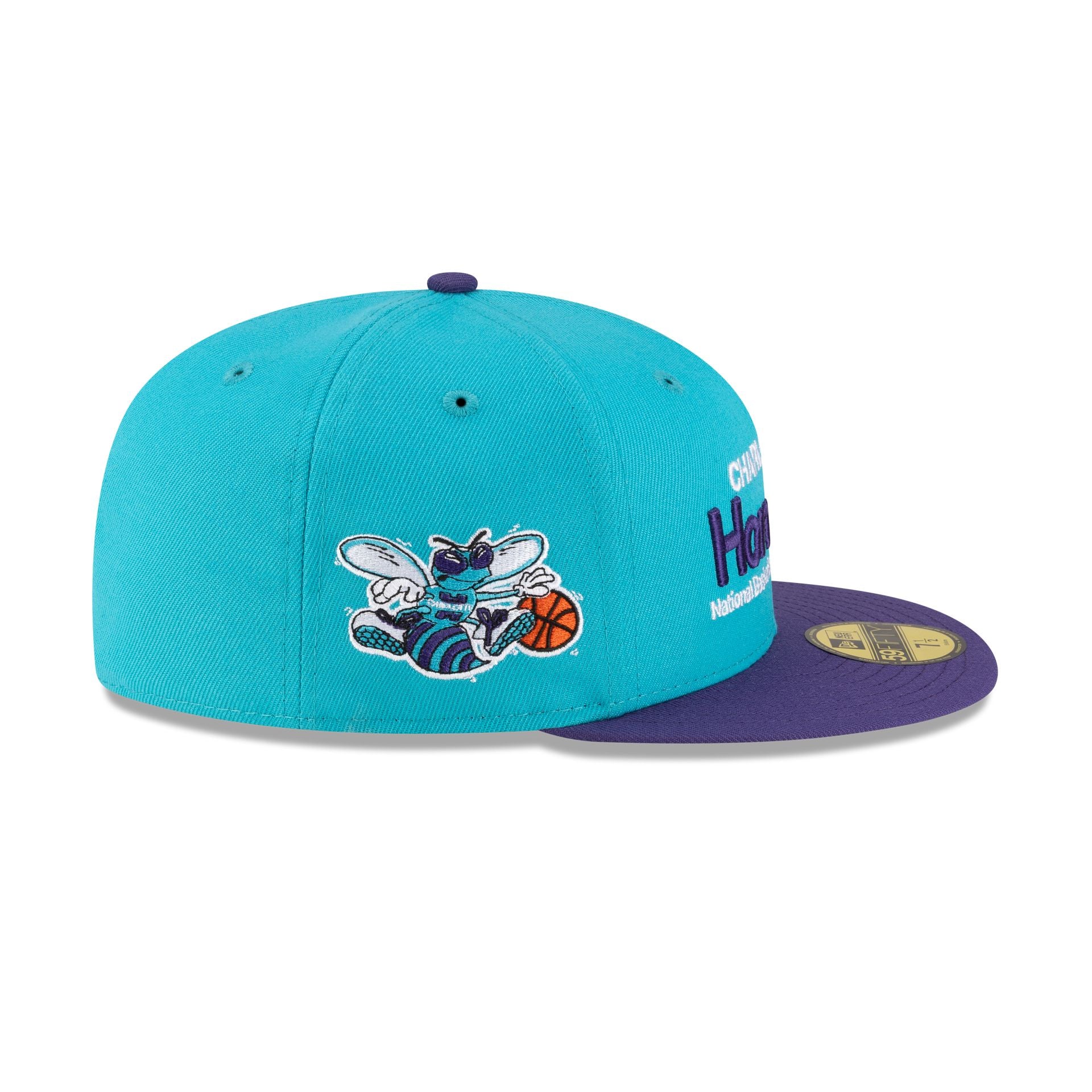 Charlotte Hornets 1988-2002 Hardwood Classics Sign Stack 59FIFTY Fitted Hat