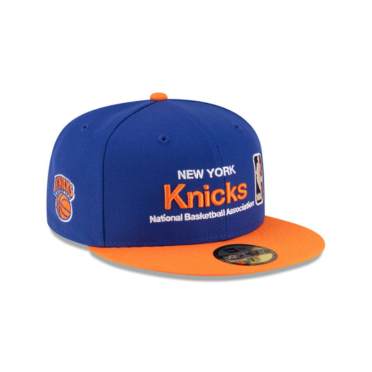 New York Knicks 1964-1992 Hardwood Classics Sign Stack 59FIFTY Fitted Hat - New Era Cap