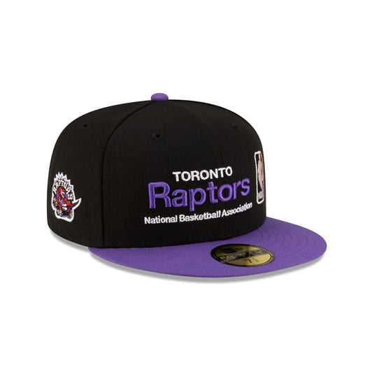 Toronto Raptors 1995-2008 Hardwood Classics Sign Stack 59FIFTY Fitted Hat - New Era Cap