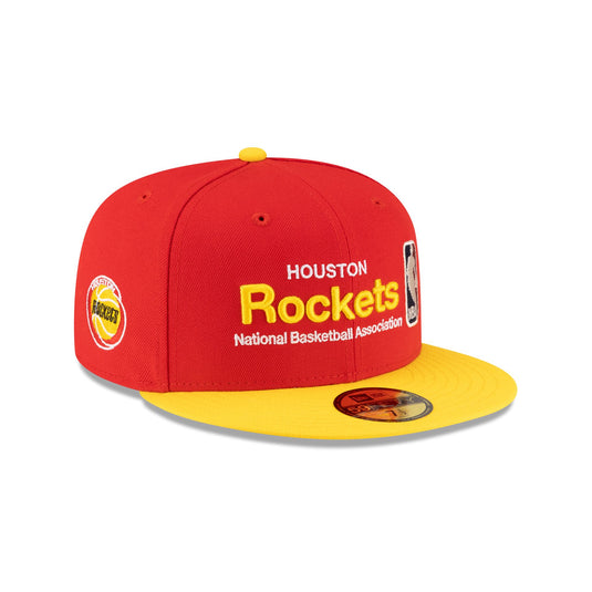 Houston Rockets 1972-1995 Hardwood Classics Sign Stack 59FIFTY Fitted Hat - New Era Cap