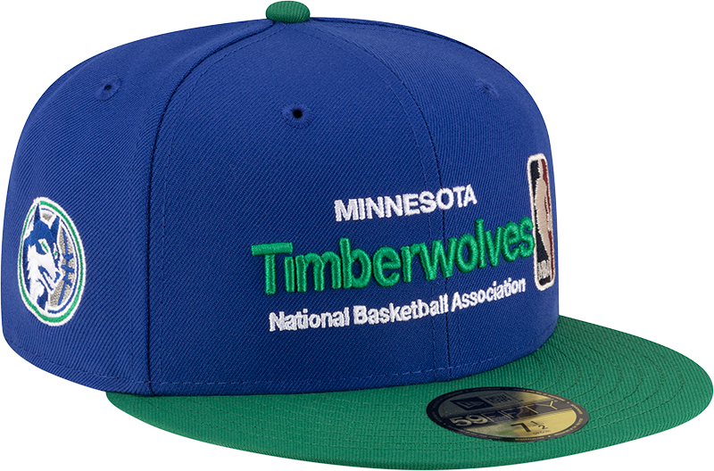 Minnesota Timberwolves 1989-1996 Hardwood Classics Sign Stack 59FIFTY Fitted Hat