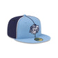 Just Caps College Pinwheel North Carolina Tar Heels College Vault 59FIFTY Fitted Hat