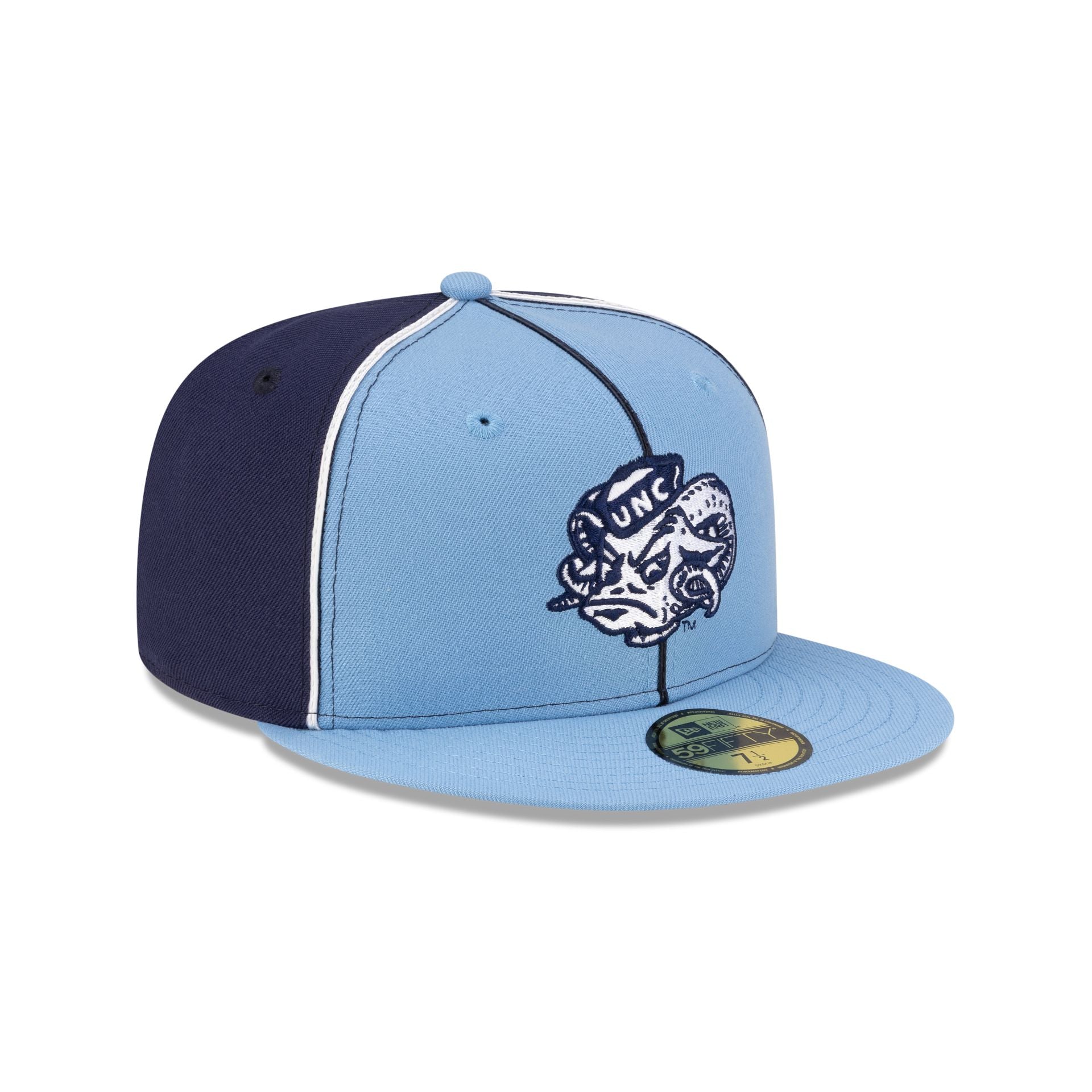 Just Caps College Pinwheel North Carolina Tar Heels College Vault 59FIFTY Fitted Hat