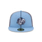 Just Caps College Pinwheel North Carolina Tar Heels College Vault 59FIFTY Fitted Hat