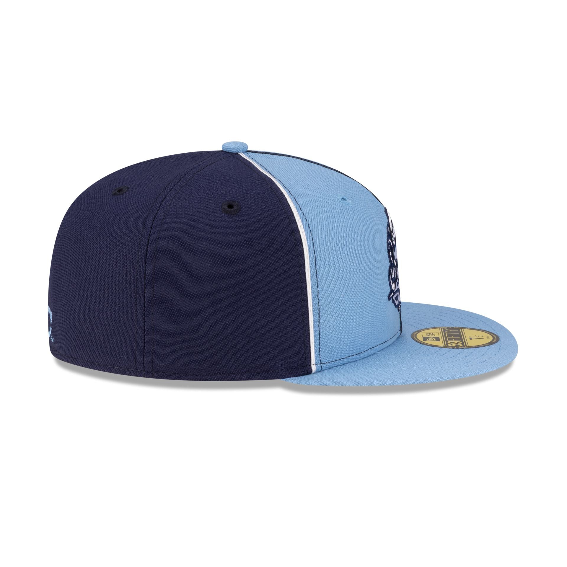 Just Caps College Pinwheel North Carolina Tar Heels College Vault 59FIFTY Fitted Hat