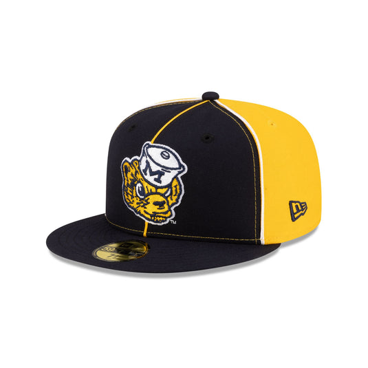 Just Caps College Pinwheel Michigan Wolverines College Vault 59FIFTY Fitted Hat - New Era Cap