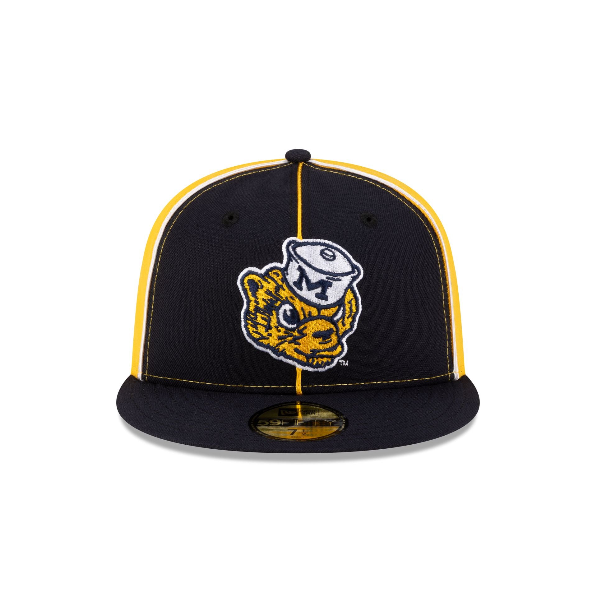 Just Caps College Pinwheel Michigan Wolverines College Vault 59FIFTY Fitted Hat