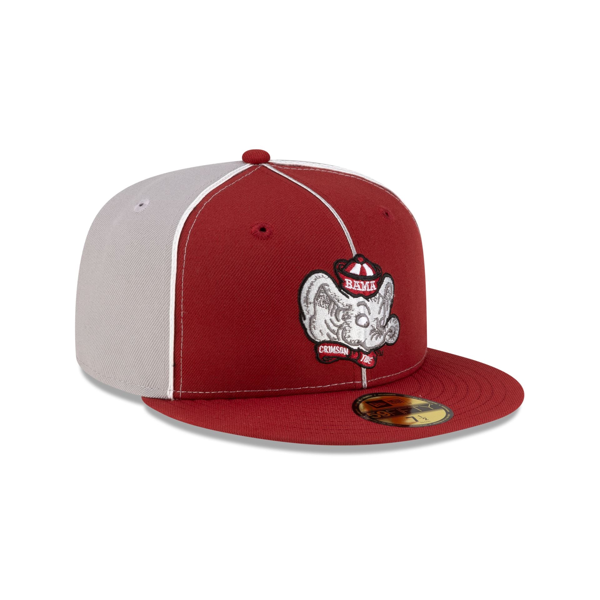Just Caps College Pinwheel Alabama Crimson Tide College Vault 59FIFTY Fitted Hat