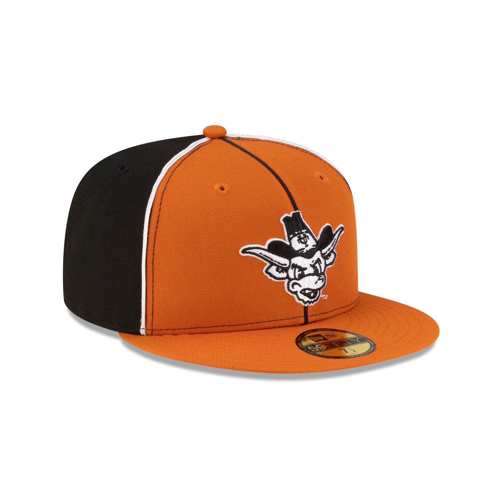 Just Caps College Pinwheel Texas Longhorns College Vault 59FIFTY Fitted Hat