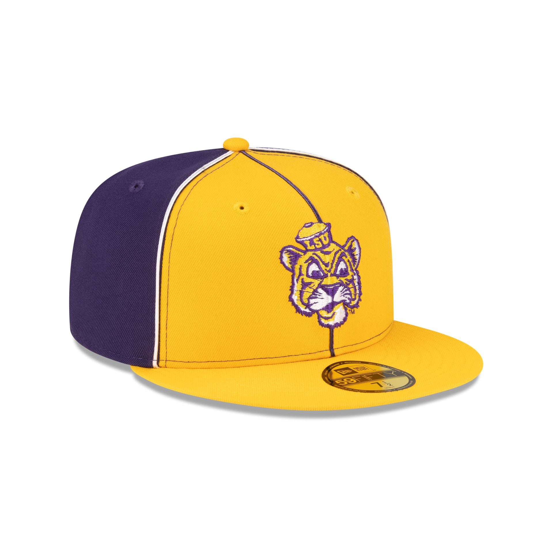 Just Caps College Pinwheel LSU Tigers College Vault 59FIFTY Fitted Hat