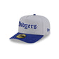 Just Caps Gothic Script Los Angeles Dodgers 59FIFTY A-Frame Fitted Hat