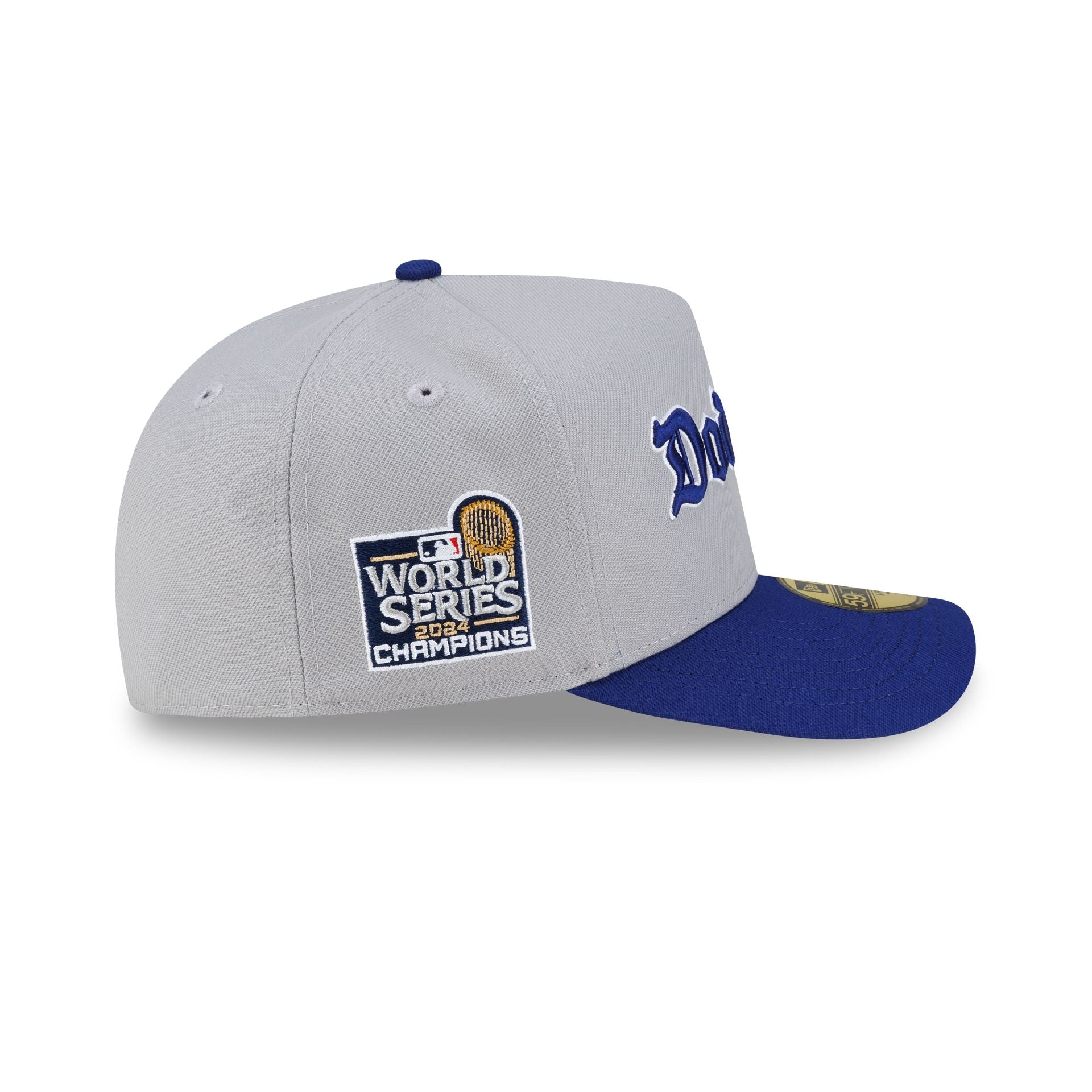 Just Caps Gothic Script Los Angeles Dodgers 59FIFTY A-Frame Fitted Hat