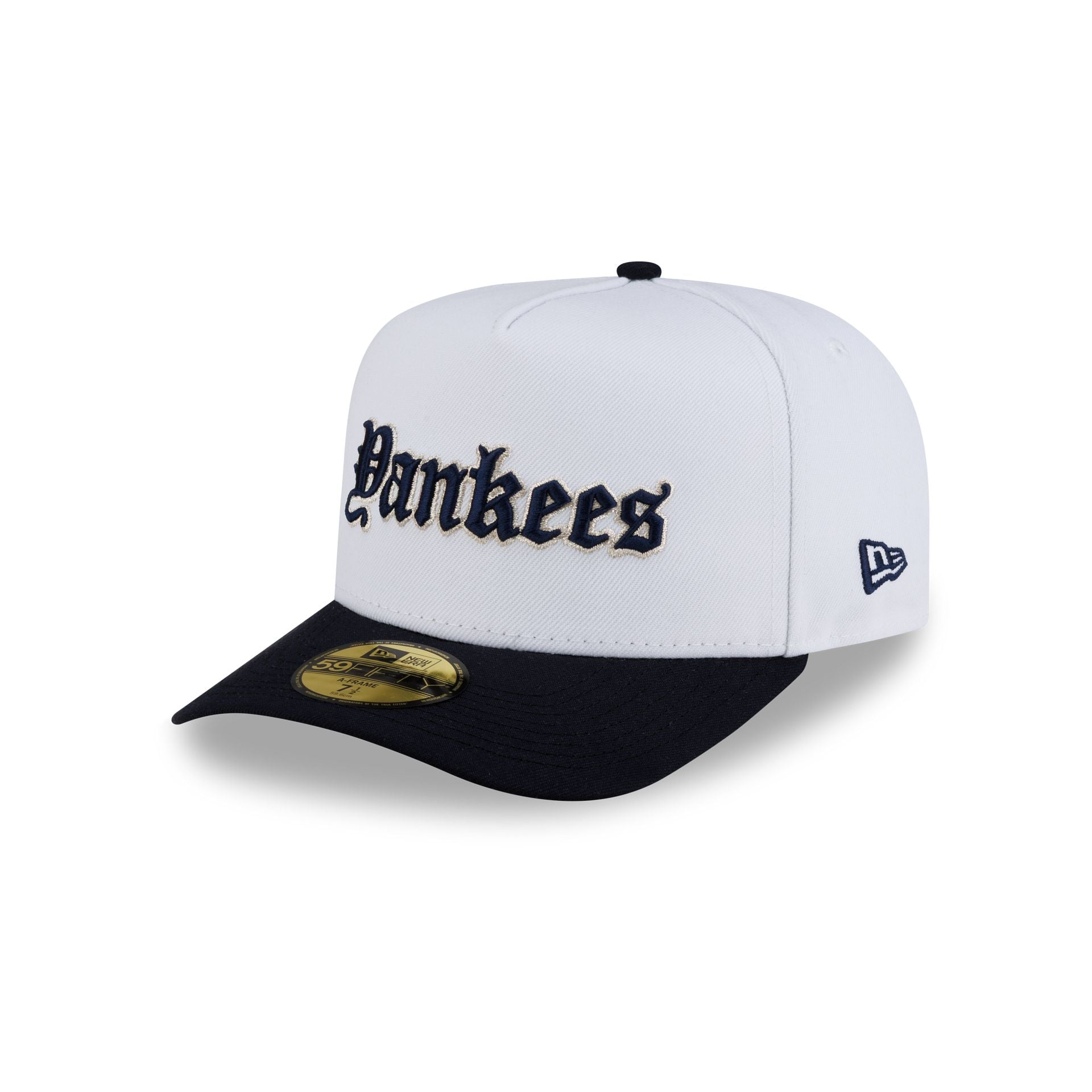 Just Caps Gothic Script New York Yankees 59FIFTY A-Frame Fitted Hat