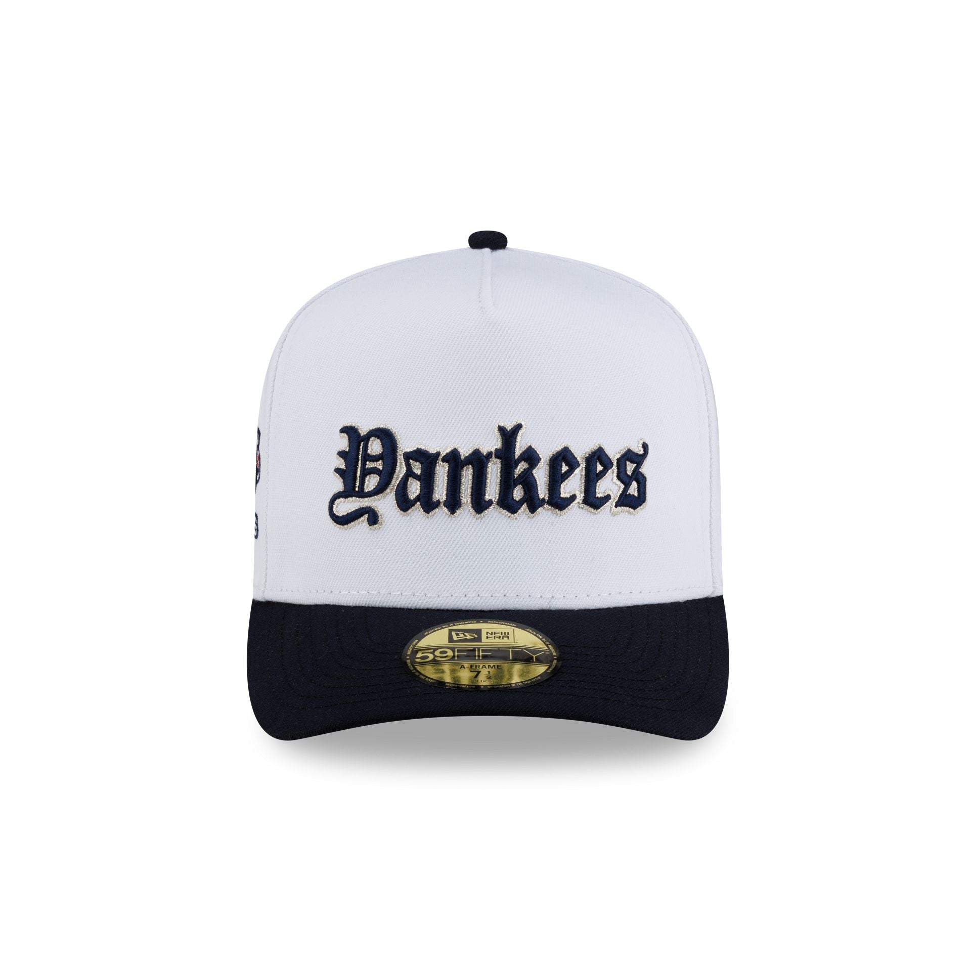 Just Caps Gothic Script New York Yankees 59FIFTY A-Frame Fitted Hat