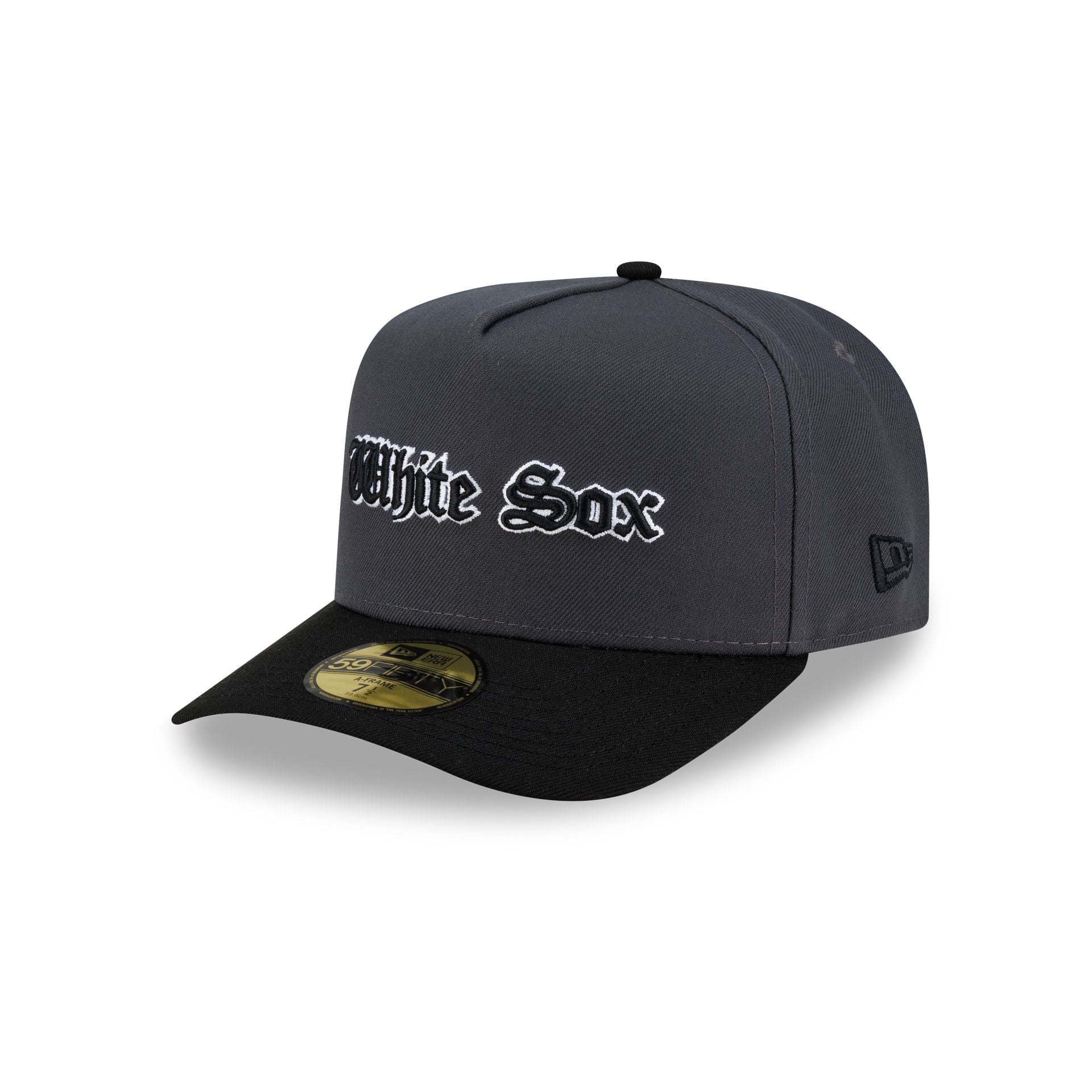 Just Caps Gothic Script Chicago White Sox 59FIFTY A-Frame Fitted