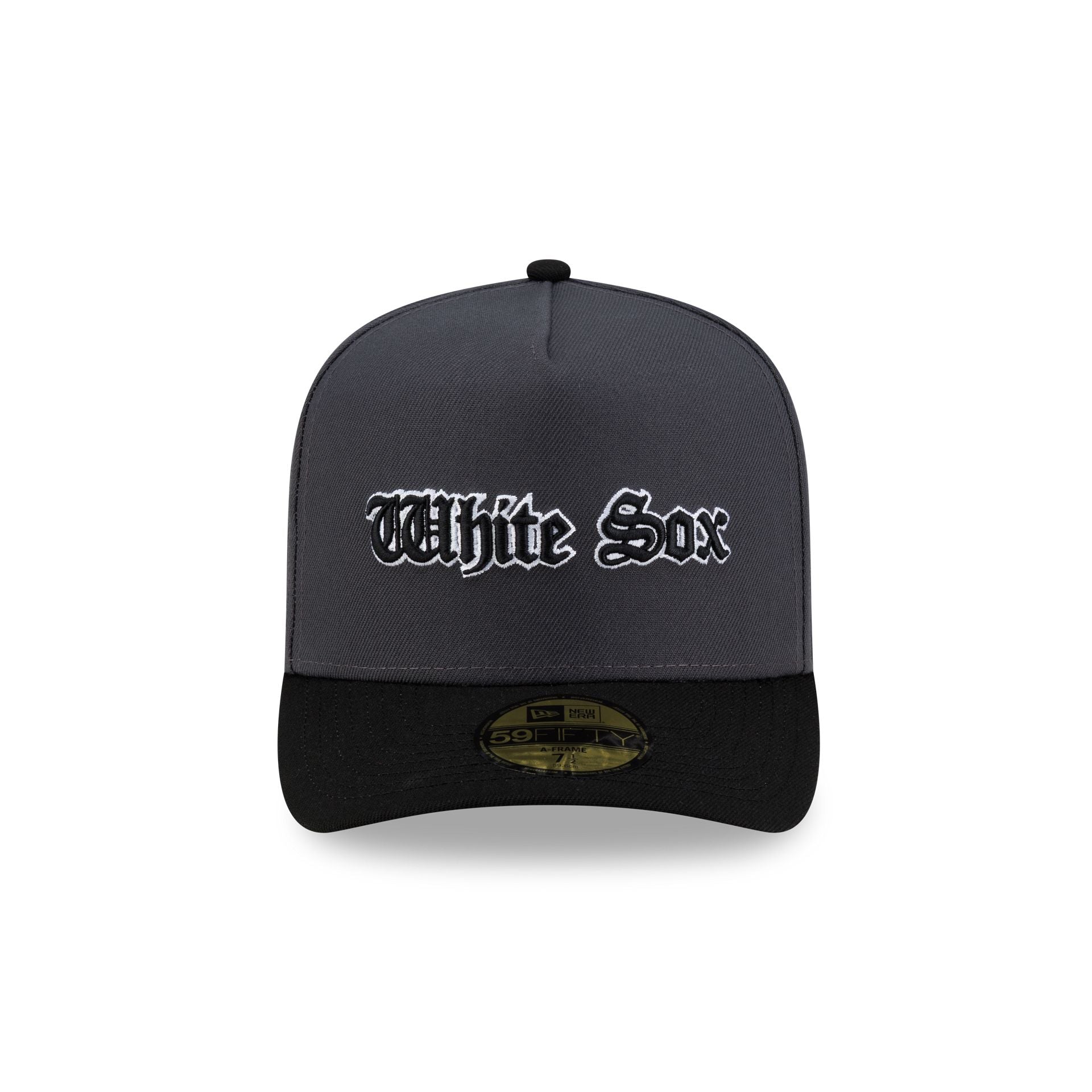 Just Caps Gothic Script Chicago White Sox 59FIFTY A-Frame Fitted