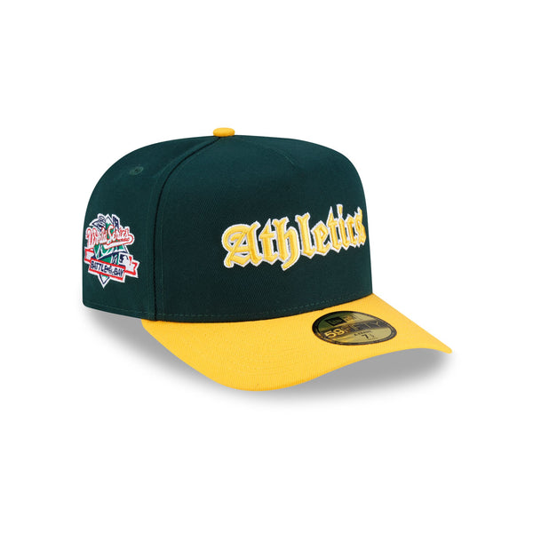 Just Caps Gothic Script Athletics 59FIFTY A-Frame Fitted Hat – New