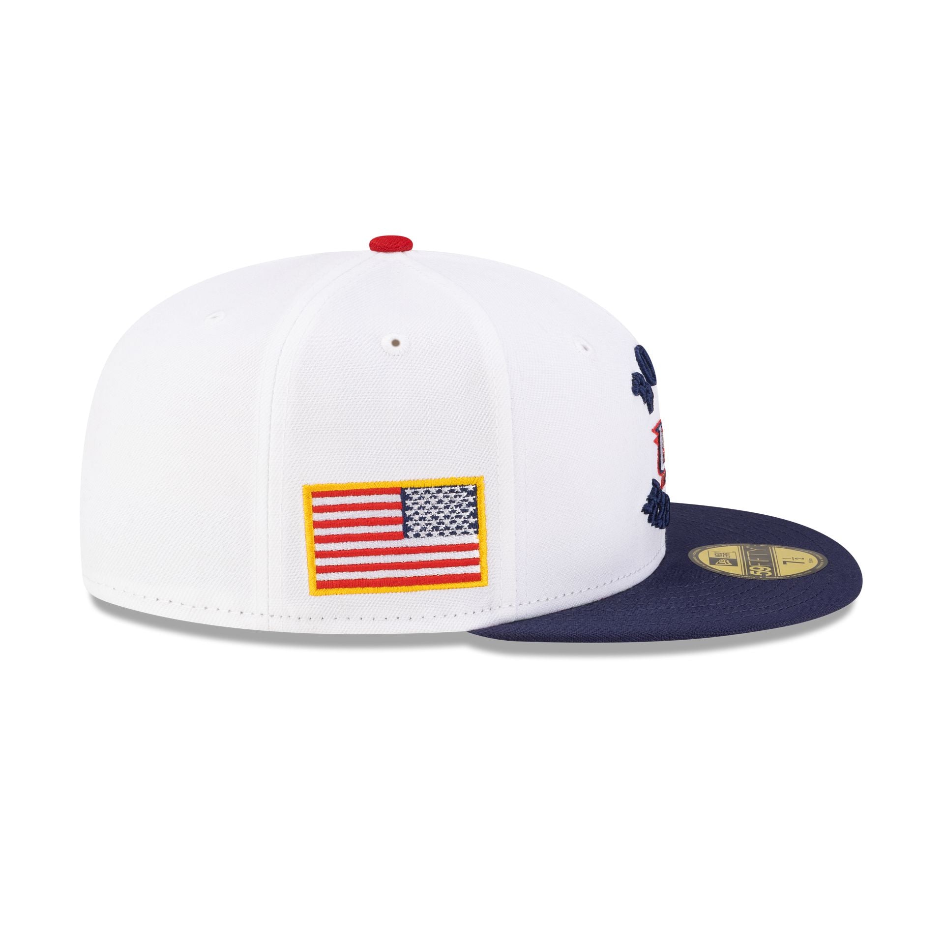 Born x Raised x USA White 59FIFTY Fitted Hat