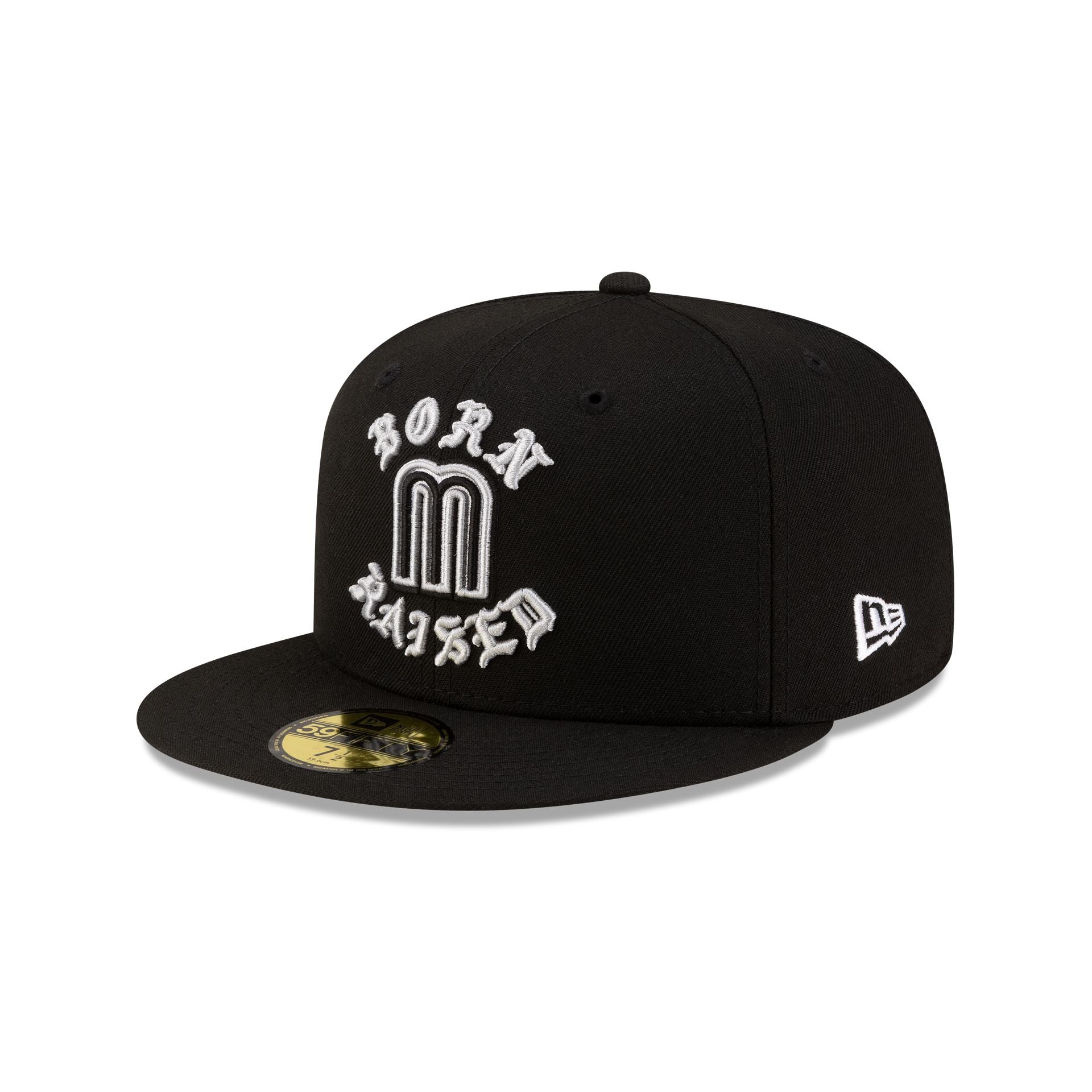 Born x Raised x Mexico Black 59FIFTY Fitted Hat