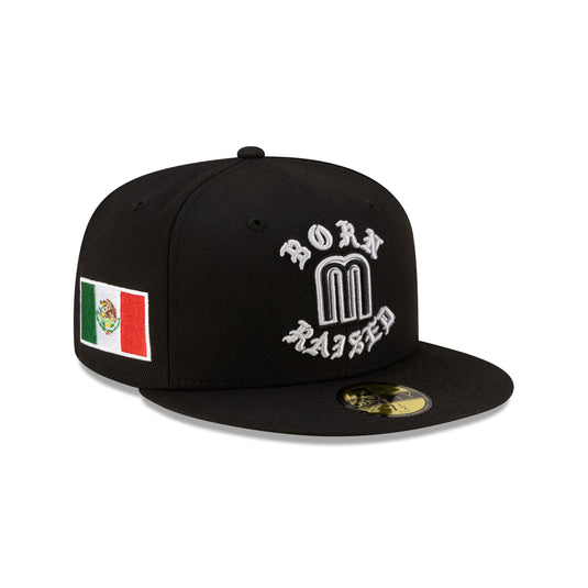 Born x Raised x Mexico Black 59FIFTY Fitted Hat - New Era Cap