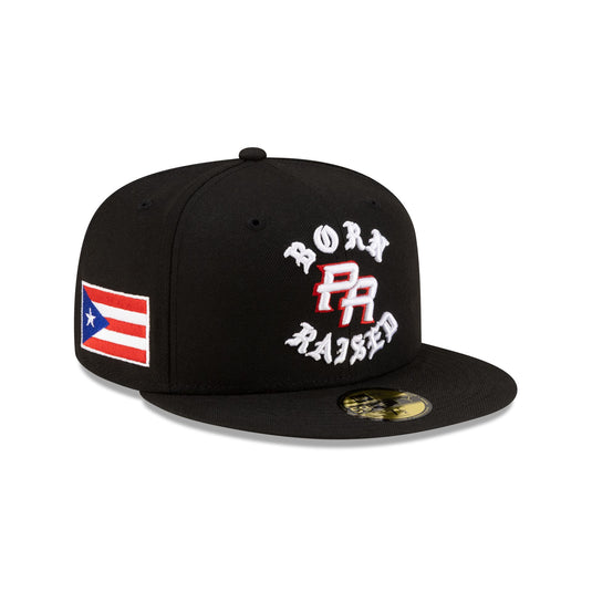 Born x Raised x Puerto Rico Black 59FIFTY Fitted Hat - New Era Cap