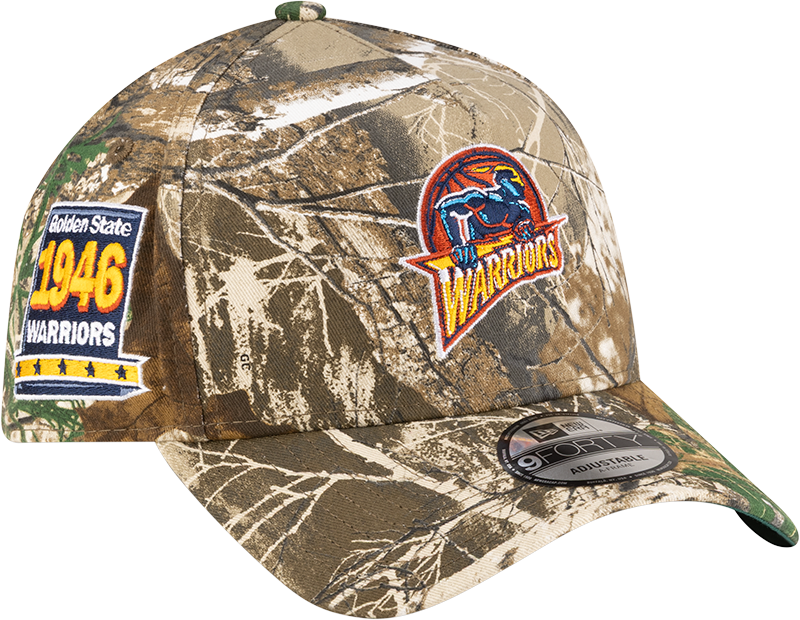 Golden State Warriors 1997-2010 Hardwood Classics Realtree 9FORTY A-Frame Snapback Hat
