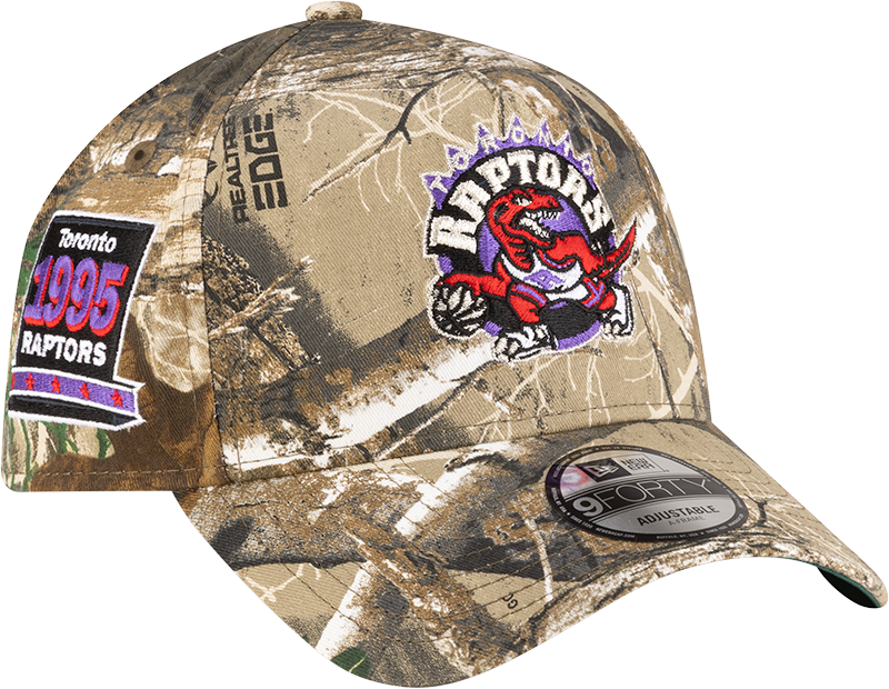 Toronto Raptors 1995-2008 Hardwood Classics Realtree 9FORTY A-Frame Snapback Hat