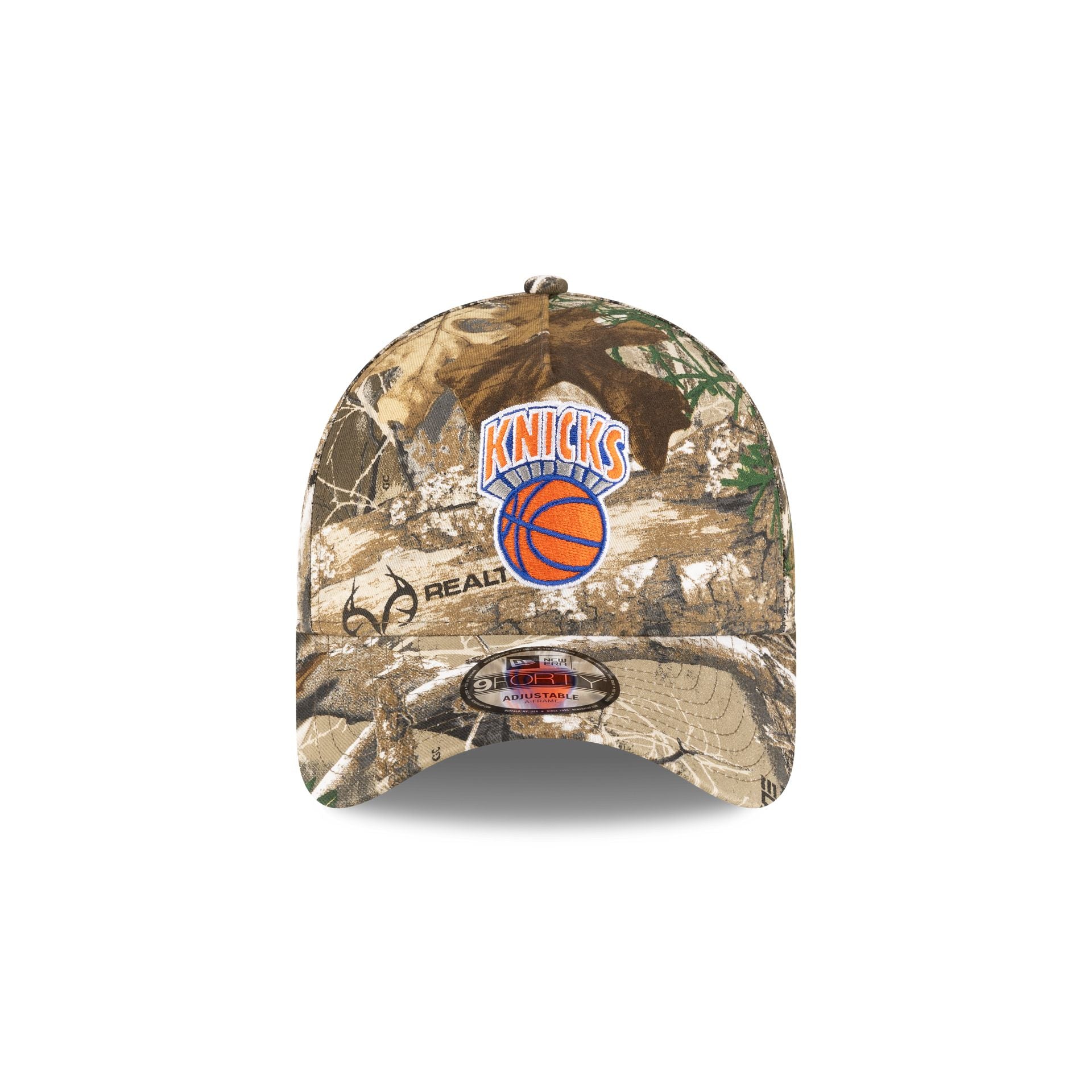 New York Knicks 1964-1992 Hardwood Classics Realtree 9FORTY A-Frame Snapback Hat