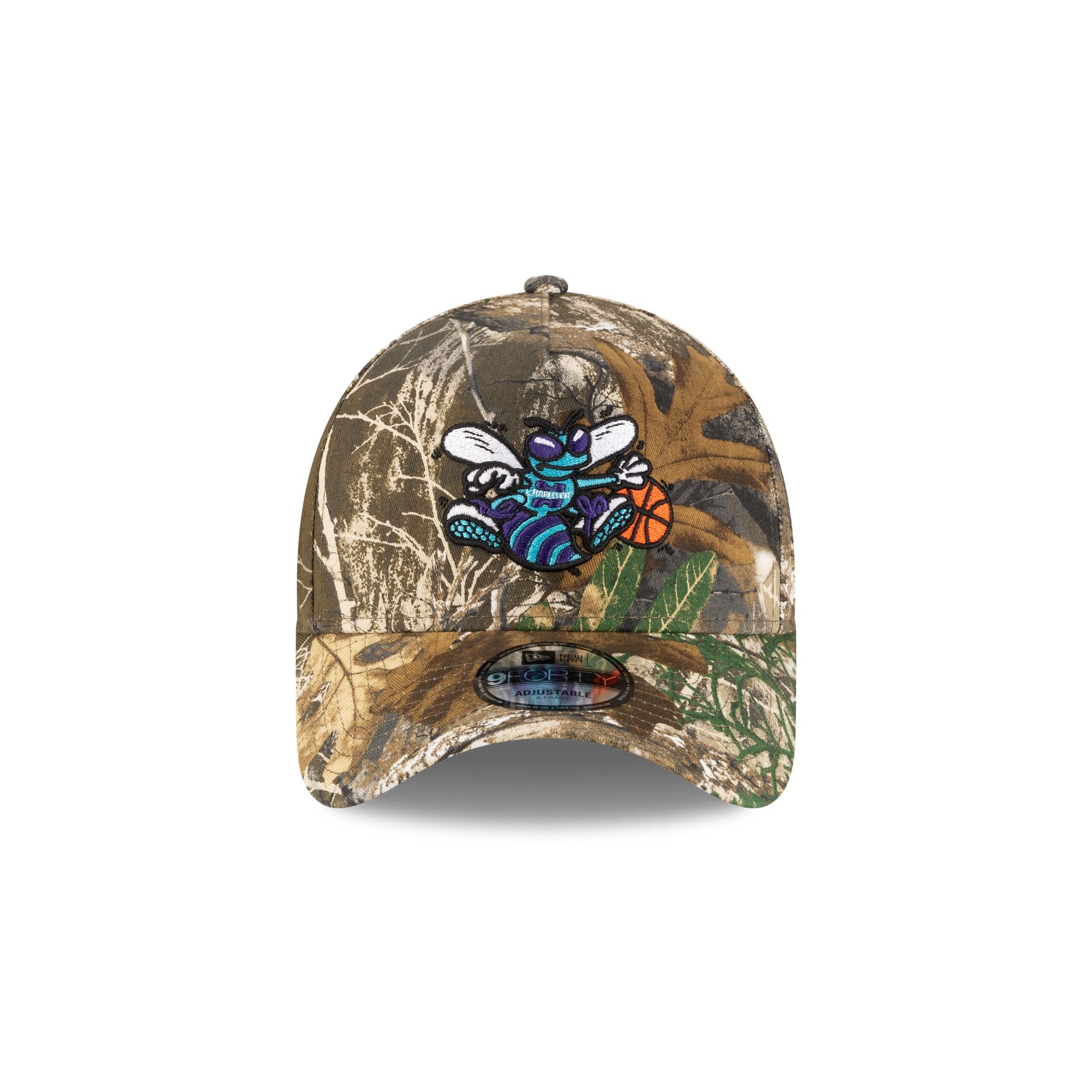 Charlotte Hornets 1988-2002 Hardwood Classics Realtree 9FORTY A-Frame Snapback Hat