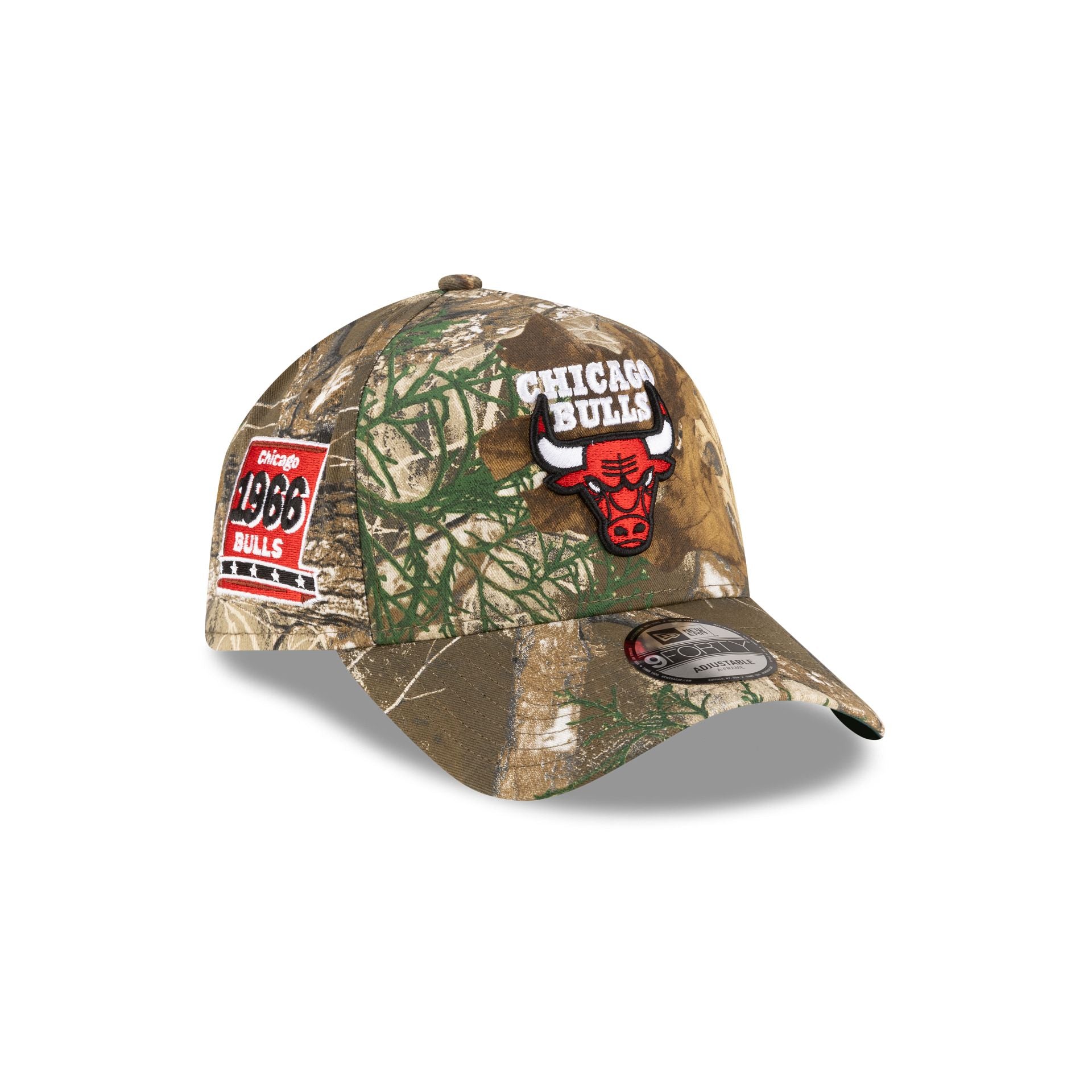 Chicago Bulls 1966-Present Hardwood Classics Realtree 9FORTY A-Frame Snapback Hat